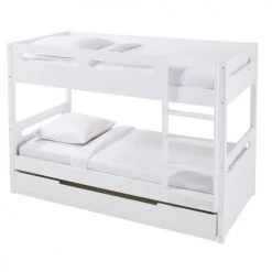 Maisons Du Monde Lits Enfant Lits Superposés Enfant 90x190 Blanc -Lits enfant Soldes lits superposes enfant 90x190 blanc 1000 13 4 193524 4