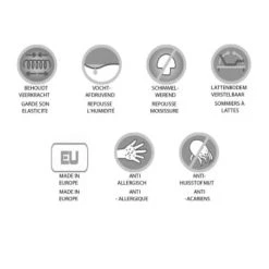 Bopita Matelas Bébé Et Enfant Matelas 90x200x14 Cm Avec Housse Amovible HR40 -Lits enfant Soldes matelas 90x200x14 cm avec housse amovible hr40 2