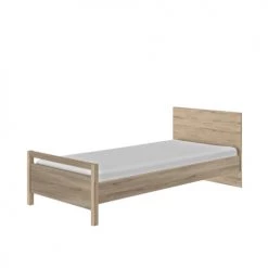 ID Kids Lits Enfant Pack Lit Avec Matelas 90x190 Cm Effet Bois