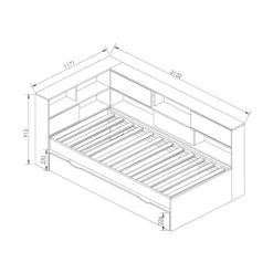 ID Kids Lits Enfant Pack Lit Cosy Gigogne Avec 2 Matelas 90x190 Cm Effet Bois Et Blanc -Lits enfant Soldes pack lit cosy gigogne avec 2 matelas 90x190 cm effet bois et blanc 4