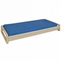 ID Kids Lits Enfant Pack Lit Empilable Avec Matelas 90x190 Cm Bois Massif Bois