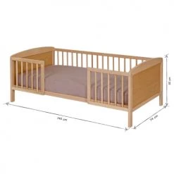 ID Kids Lits Enfant Pack Lit Enfant Avec Matelas 70x140 Cm Bois Massif -Lits enfant Soldes pack lit enfant avec matelas 70x140 cm bois massif 4