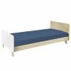 ID Kids Lits Enfant Pack Lit Enfant Avec Matelas 90x190 Cm Effet Bois Blanc Et Bois