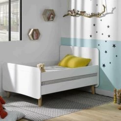 ID Kids Lits Enfant Pack Lit évolutif Avec Matelas 90x190 Cm Bois Massif Blanc -Lits enfant Soldes pack lit evolutif avec matelas 90x190 cm bois massif blanc 8