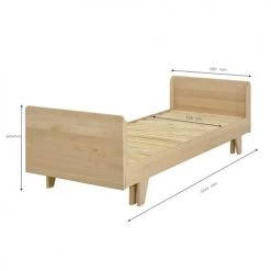 ID Kids Lits Enfant Pack Lit Extensible Avec Matelas 80x200 Cm Bois Massif Bois -Lits enfant Soldes pack lit extensible avec matelas 80x200 cm bois massif bois 3