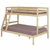 ID Kids Lits Enfant Pack Lit Superposé Avec 2 Matelas 120x190 Cm Bois Massif