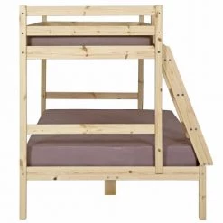 ID Kids Lits Enfant Pack Lit Superposé Avec 2 Matelas 120x190 Cm Bois Massif -Lits enfant Soldes pack lit superpose avec 2 matelas 120x190 cm bois massif 3