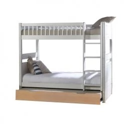 ID Kids Lits Enfant Pack Lit Superposé Gigogne 90x190 Cm Bois Massif